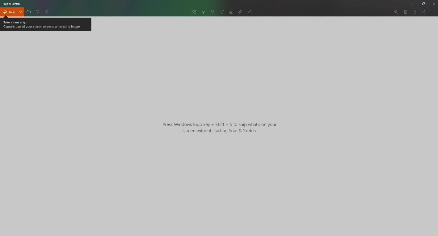 Windows logo key + Shift + S to access the on-screen toolbar.