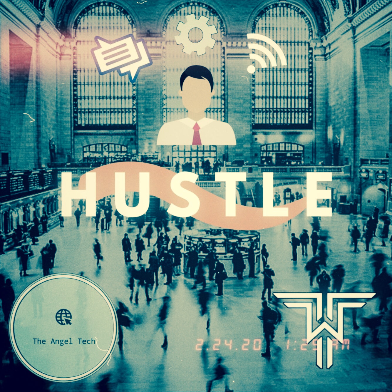 Hustle graphic design cover